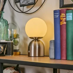 hofstein Ulvsbyn Lampe à poser LED Nickel mat, 1 lumière