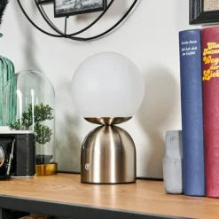 hofstein Ulvsbyn Lampe à poser LED Nickel mat, 1 lumière