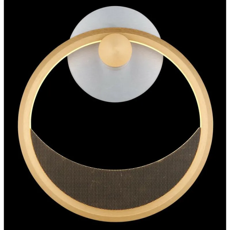 Lampes Dorées-Luminaires Globo Lighting Umbra Applique murale LED Or, Argenté, 1 lumière