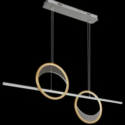 Lampes Dorées-Luminaires Globo Lighting Umbra Suspension LED Or, Argenté, 1 lumière, Télécommandes