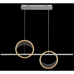 Lampes Dorées-Luminaires Globo Lighting Umbra Suspension LED Or, Argenté, 1 lumière, Télécommandes