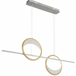 Lampes Dorées-Luminaires Globo Lighting Umbra Suspension LED Or, Argenté, 1 lumière, Télécommandes