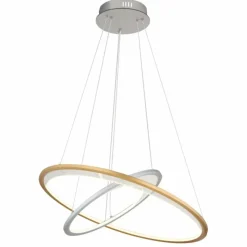 Lampes Dorées-Luminaires Globo Lighting Umbra Suspension LED Or, Argenté, 1 lumière, Télécommandes