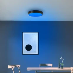 Luminaires Brilliant Vadin Plafonnier LED Noir, 1 lumière, Télécommandes