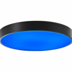 Luminaires Brilliant Vadin Plafonnier LED Noir, 1 lumière, Télécommandes