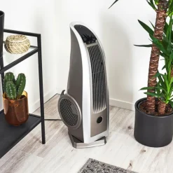 hofstein Ventilateur Benidorm Noir, Argenté, Télécommandes