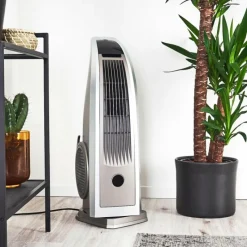 hofstein Ventilateur Benidorm Noir, Argenté, Télécommandes