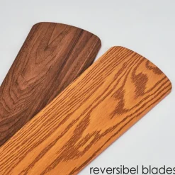 hofstein Ventilateur de plafond Apiao Brun, Brun clair, Couleur bois, Argenté, 1 lumière