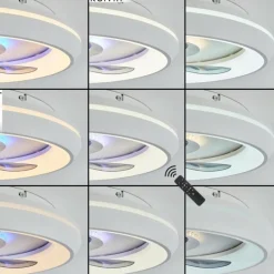 hofstein Ventilateur de plafond Tirkkala LED, 1 lumière