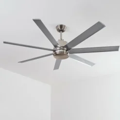 hofstein Ventilateur de plafond Aargaard Acier inoxydable, Télécommandes