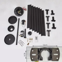 hofstein Ventilateur de plafond Aargaard Noir, Télécommandes