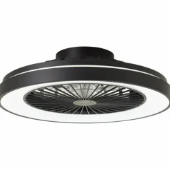 Luminaires Brilliant Ventilateur de plafond Brilliant Mazzaro LED Noir, 1 lumière, Télécommandes, Changeur de couleurs