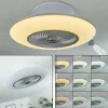 hofstein Ventilateur de plafond Chaville LED Blanc, 1 lumière, Télécommandes