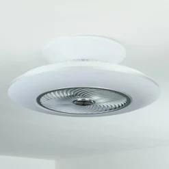 hofstein Ventilateur de plafond Chaville LED Blanc, 1 lumière, Télécommandes