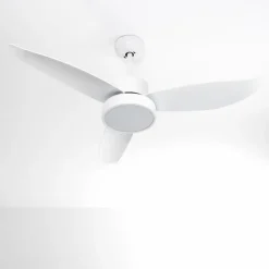 hofstein Ventilateur de plafond Doha LED Blanc, 1 lumière, Télécommandes
