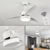 hofstein Ventilateur de plafond Doha LED Blanc, 1 lumière, Télécommandes