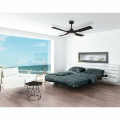 Luminaires Eglo Ventilateur de plafond Eglo BONDI 48 LED Noir, 1 lumière