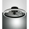 Luminaires Fabas Luce Ventilateur de plafond Fabas Luce Relais LED Noir, 1 lumière