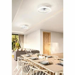Luminaires Fabas Luce Ventilateur de plafond Fabas Luce Relais LED Blanc, 1 lumière