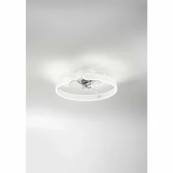 Luminaires Fabas Luce Ventilateur de plafond Fabas Luce Savoy LED Blanc, 1 lumière