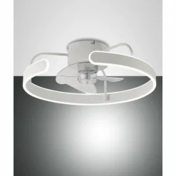 Luminaires Fabas Luce Ventilateur de plafond Fabas Luce Savoy LED Blanc, 1 lumière