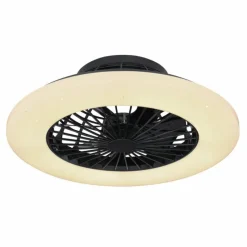 Luminaires Globo Lighting Ventilateur de plafond Globo TRAVO LED Noir, 1 lumière, Télécommandes