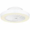 Luminaires Globo Lighting Ventilateur de plafond Globo DOMEY LED Blanc, 1 lumière, Télécommandes