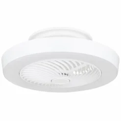 Luminaires Globo Lighting Ventilateur de plafond Globo DOMEY LED Blanc, 1 lumière, Télécommandes