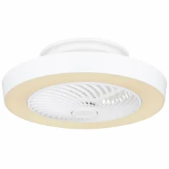 Luminaires Globo Lighting Ventilateur de plafond Globo DOMEY LED Blanc, 1 lumière, Télécommandes
