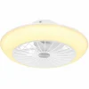 Luminaires Globo Lighting Ventilateur de plafond Globo LAFFEE LED Blanc, 1 lumière