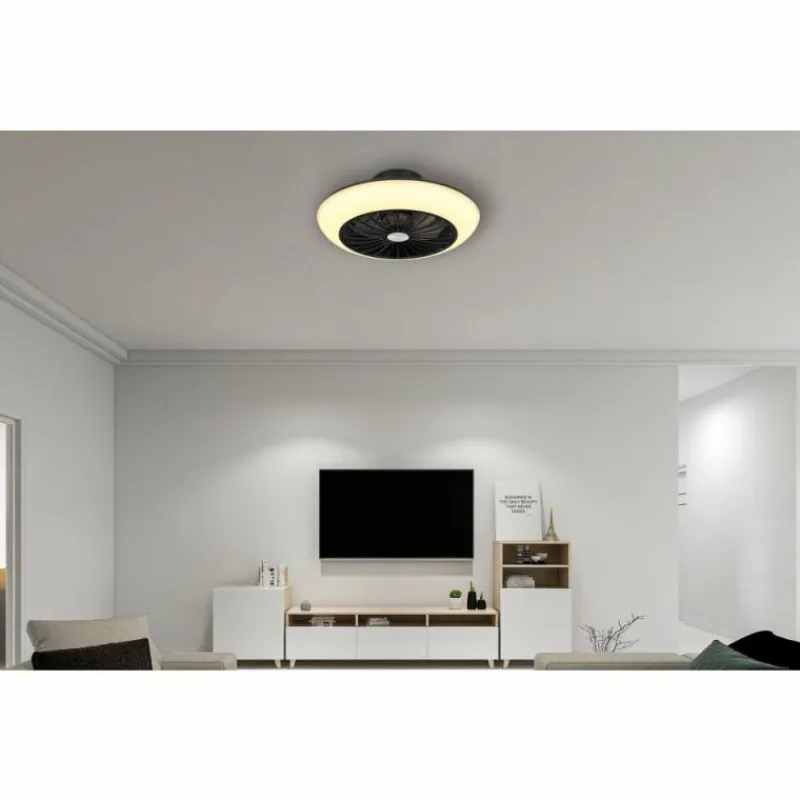 Luminaires Globo Lighting Ventilateur de plafond Globo LAFEE LED Noir, 1 lumière