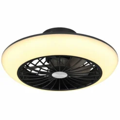 Luminaires Globo Lighting Ventilateur de plafond Globo LAFEE LED Noir, 1 lumière