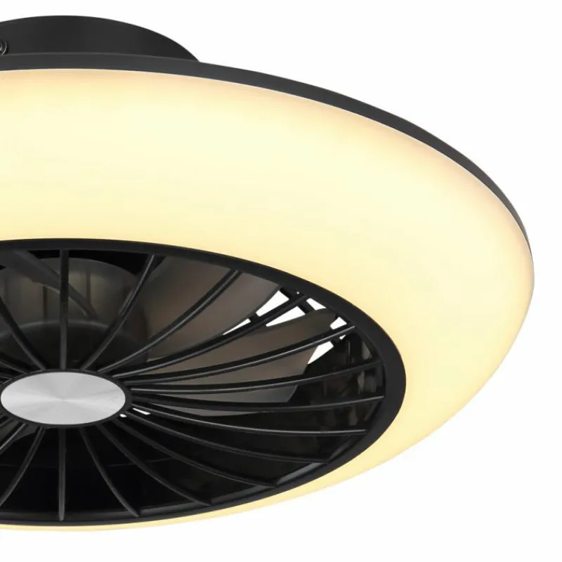 Luminaires Globo Lighting Ventilateur de plafond Globo LAFEE LED Noir, 1 lumière