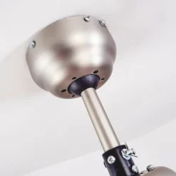 hofstein Ventilateur de plafond Gyllan Nickel mat, 1 lumière