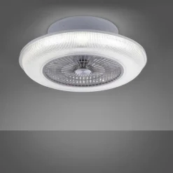 Luminaires Leuchten Direkt Ventilateur de plafond Leuchten Direkt DION LED Argenté, 1 lumière, Télécommandes, Changeur de couleurs