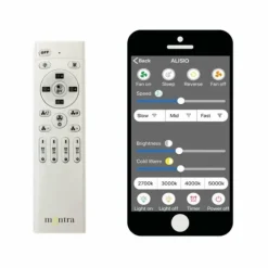 Luminaires Mantra Ventilateur de plafond Mantra ALISIO LED Blanc, 1 lumière, Télécommandes