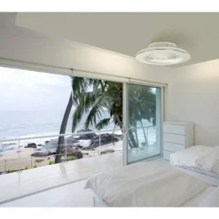 Luminaires Mantra Ventilateur de plafond Mantra ALISIO LED Blanc, 1 lumière, Télécommandes