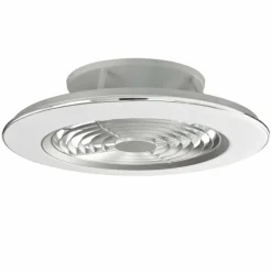 Luminaires Mantra Ventilateur de plafond Mantra ALISIO LED Chrome, Gris, 1 lumière, Télécommandes