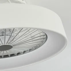 hofstein Ventilateur de plafond Moli LED Blanc, 1 lumière, Télécommandes