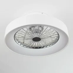hofstein Ventilateur de plafond Moli LED Blanc, 1 lumière, Télécommandes