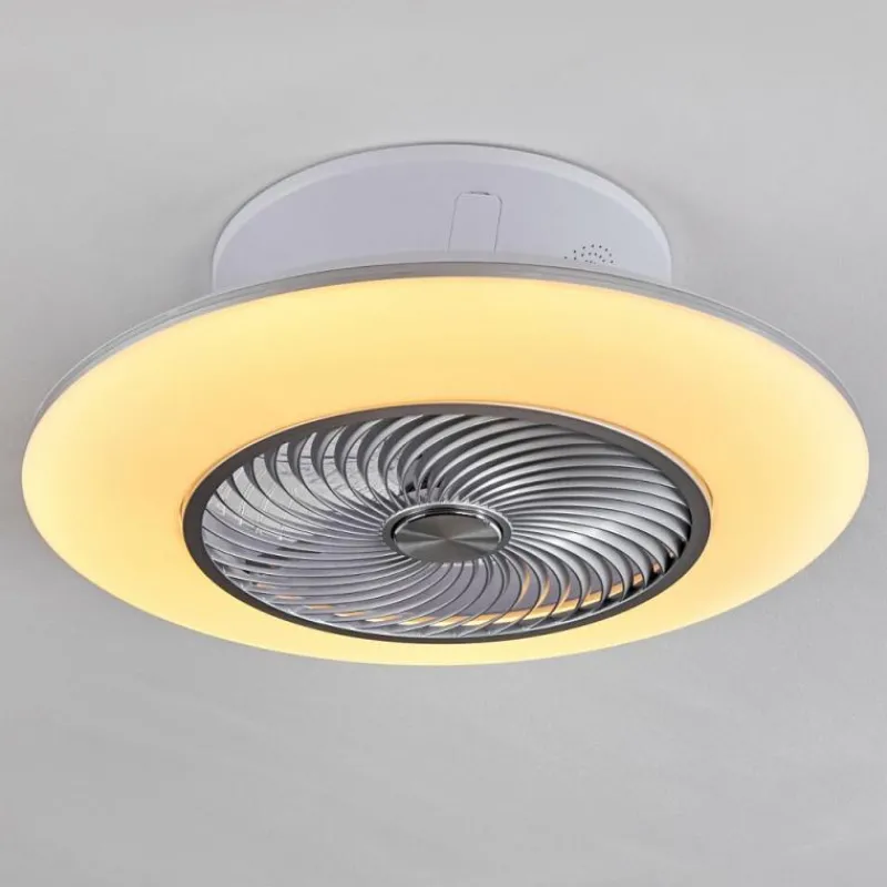 hofstein Ventilateur de plafond Nagoya LED Blanc, 1 lumière, Télécommandes