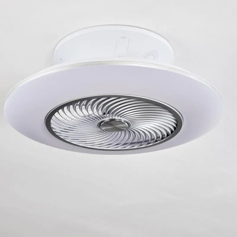 hofstein Ventilateur de plafond Nagoya LED Blanc, 1 lumière, Télécommandes