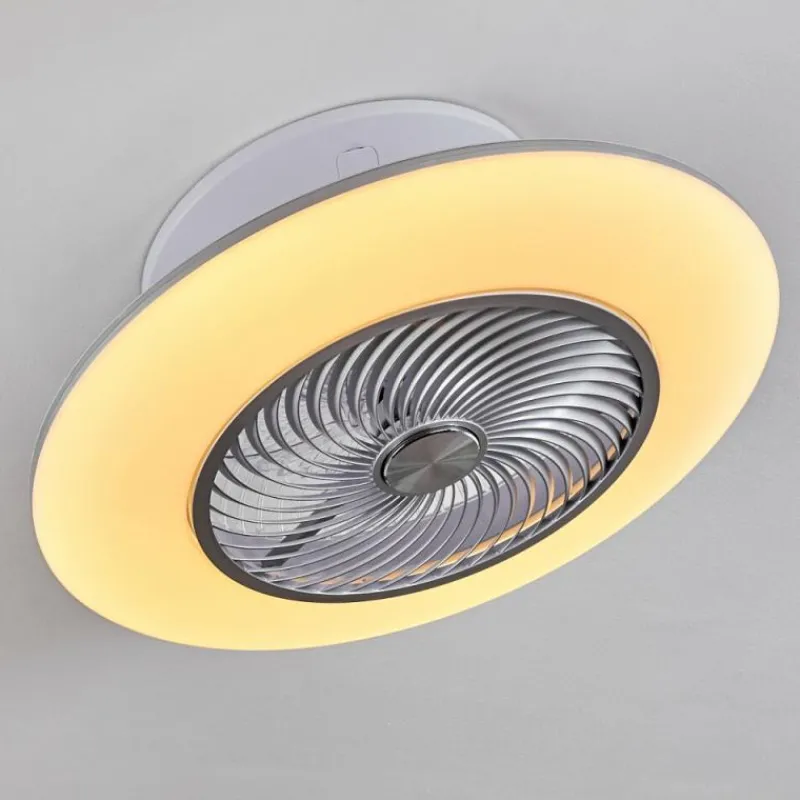 hofstein Ventilateur de plafond Nagoya LED Blanc, 1 lumière, Télécommandes