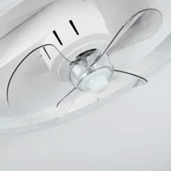 hofstein Ventilateur de plafond Oleiro LED Gris, Blanc, 1 lumière, Télécommandes