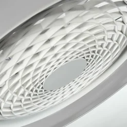 hofstein Ventilateur de plafond Penon LED Blanc, 1 lumière, Télécommandes