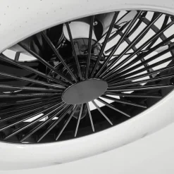 hofstein Ventilateur de plafond Pireaus LED Noir, 1 lumière, Télécommandes, Changeur de couleurs