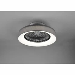Luminaires Reality Ventilateur de plafond Reality Farsund LED Gris, 1 lumière, Télécommandes