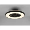 Luminaires Reality Ventilateur de plafond Reality Halmstad LED Noir, 1 lumière, Télécommandes