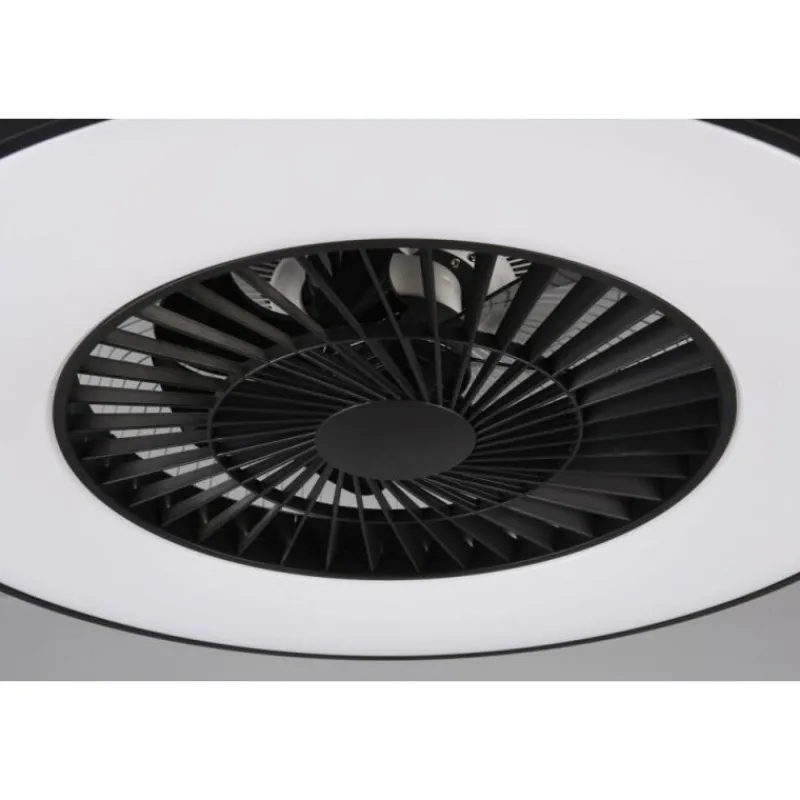 Luminaires Reality Ventilateur de plafond Reality Halmstad LED Noir, 1 lumière, Télécommandes