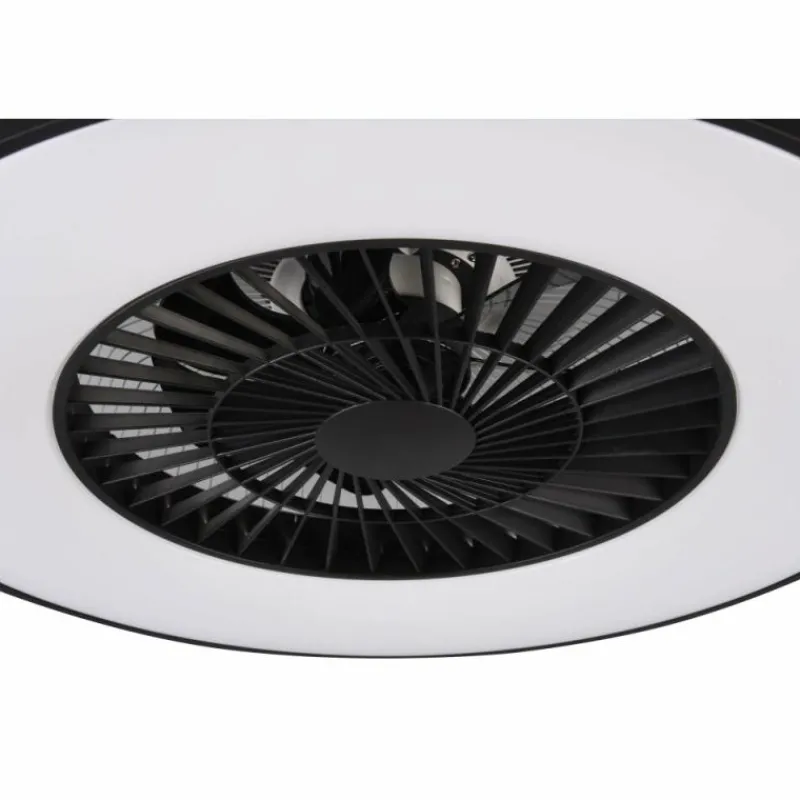 Luminaires Reality Ventilateur de plafond Reality Halmstad LED Noir, 1 lumière, Télécommandes